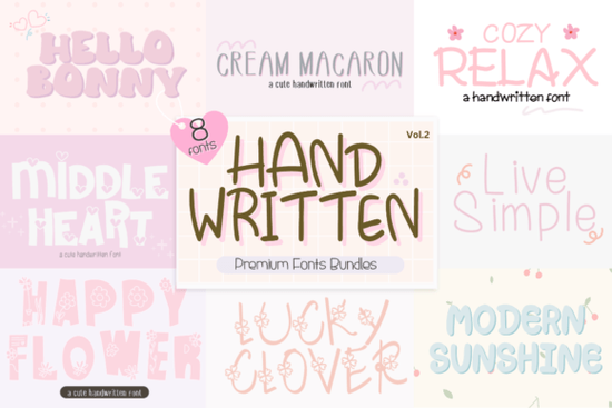 Handwritten Bundle  Font